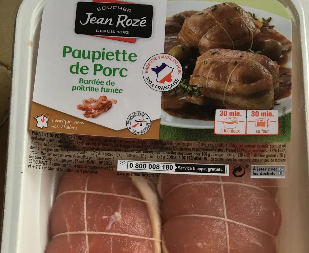 Jean Rozé Paupiette de porc