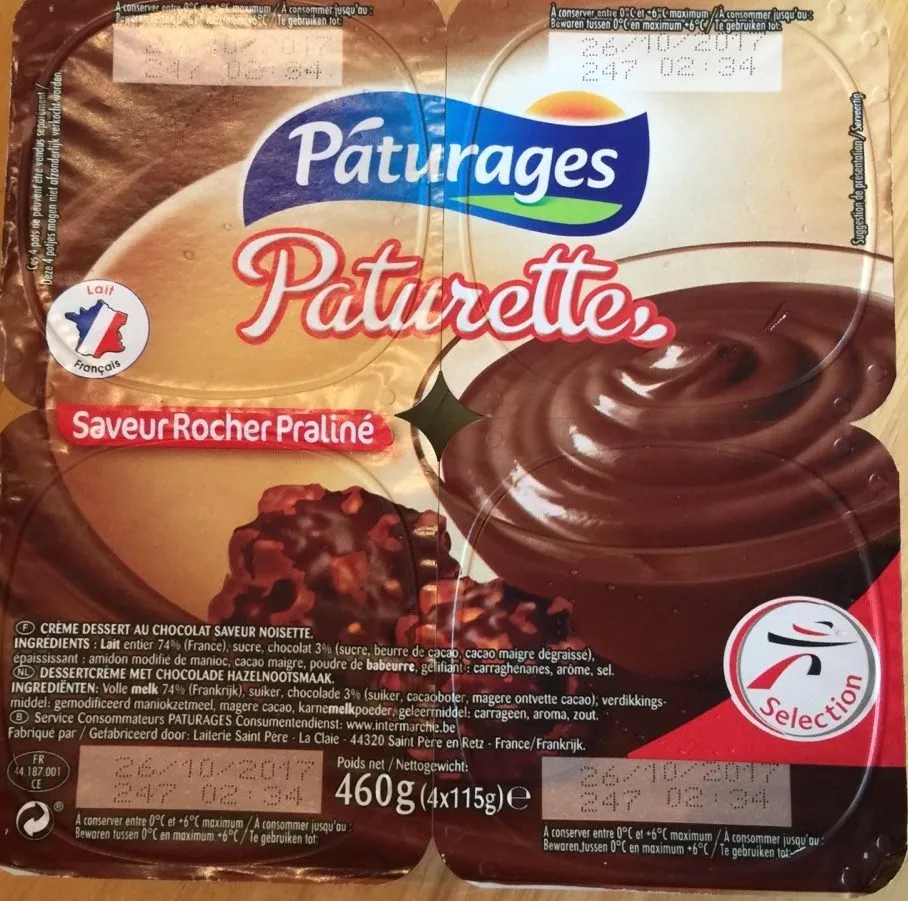 Paturette saveur rocher praliné