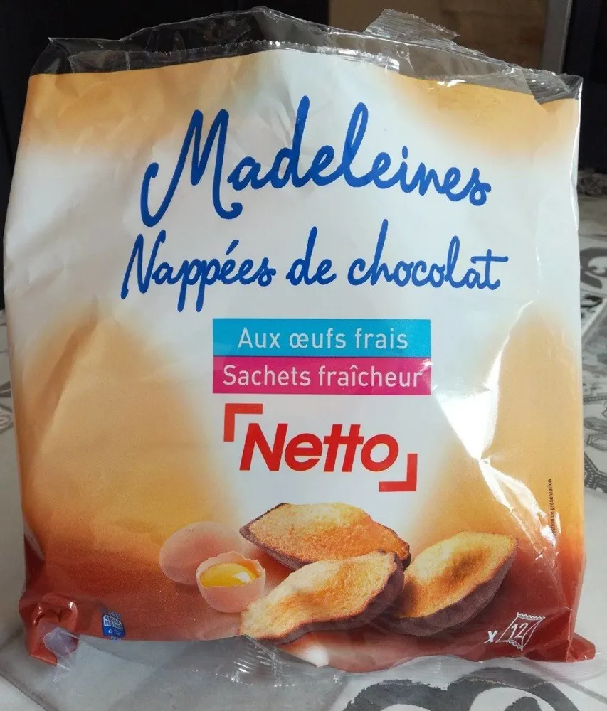 Madeleines Nappées de chocolat