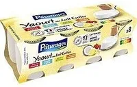 YAOURT AU LAIT ENTIER POT VERRE PANACHE 8X125G - fraise, vanille, noix de coco, citron