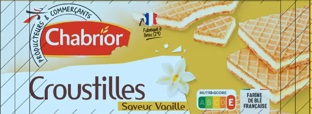 Gaufrettes croustilles vanille