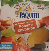 Dessert de fruits pomme rhubarbe