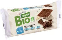 Toasts de riz nappés de chocolat au lait BIO 100g
