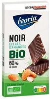 Tablette BIO dégustation - Chocolat noir aux éclats d'amandes caramélisées