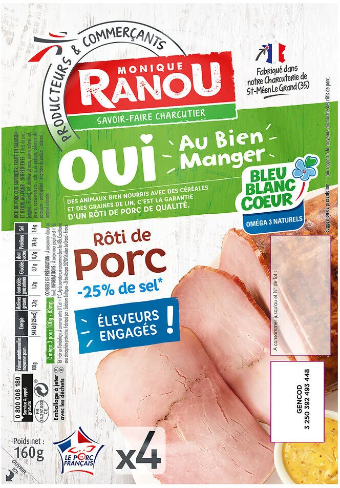 Roti de porc tsr bbc 4t 160g
