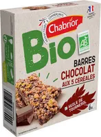 Barres chocolat aux 5 céréales bio