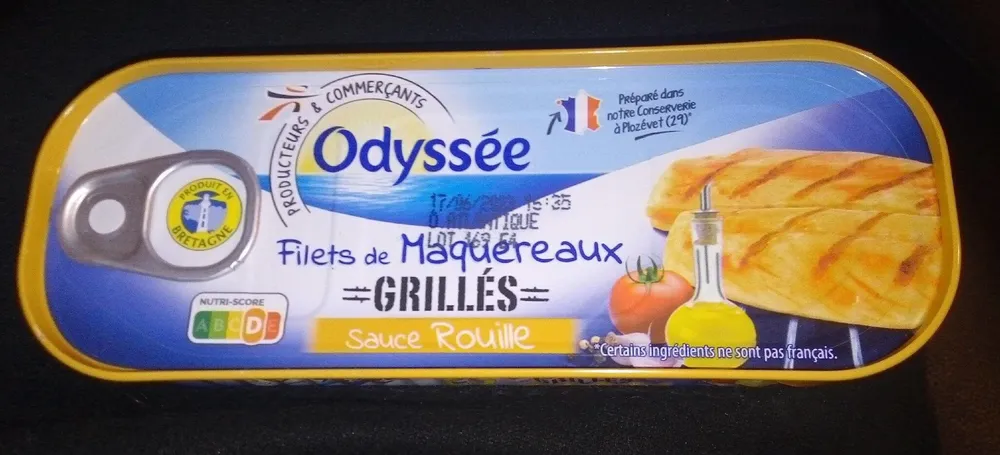 Filet de maquereaux grillés sauce rouille