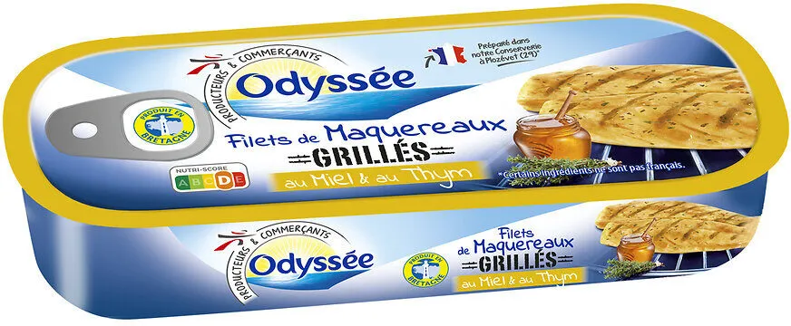 Filets de maquereaux grillés sauce miel et thym 120g