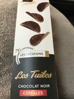 Les tuiles chocolat noir cereales