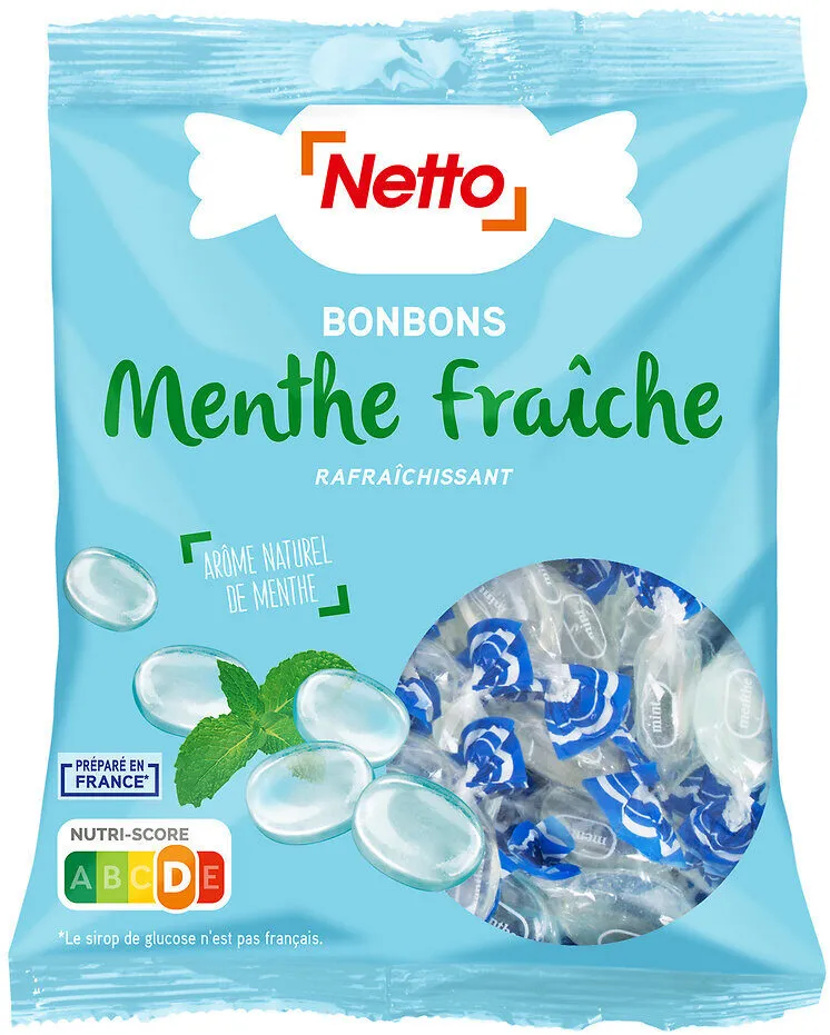 Netto - Bonbons menthe fraîche à l'arôme naturel de menthe - 400g
