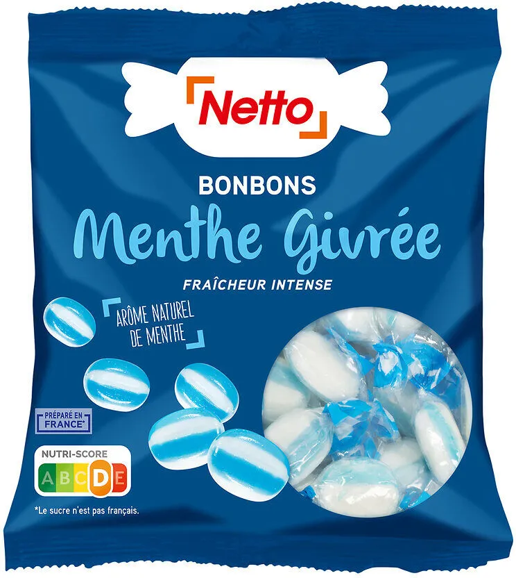 Bonbons à l'arôme naturel de menthe - Menthe givrée - 250g