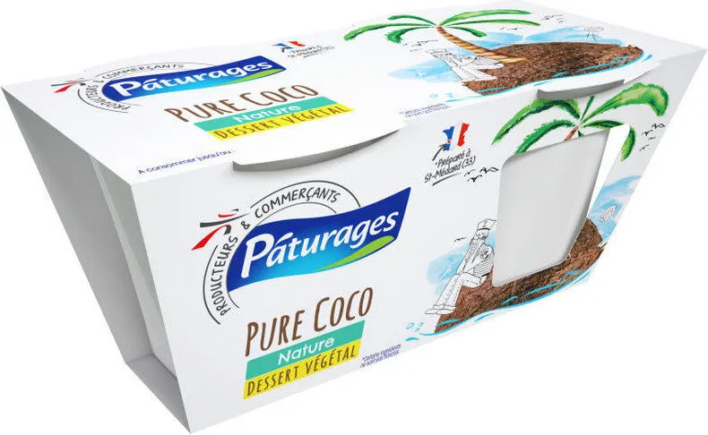 Dessert végétale pure coco nature