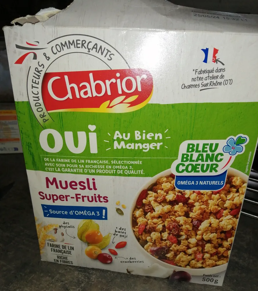 Muesli super-fruits