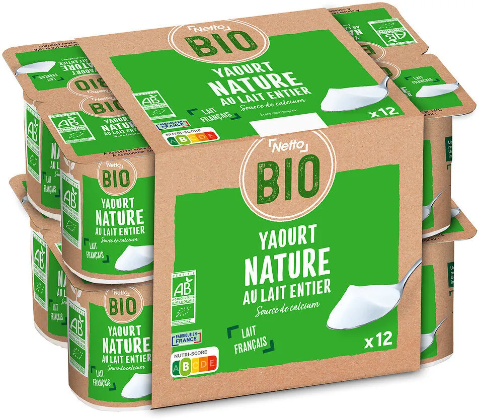 Yaourt étuvé bio nature 12x125g