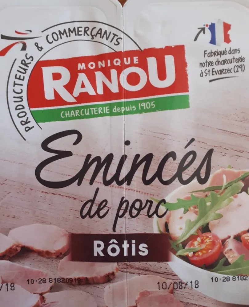 Émincés de porc rôtis