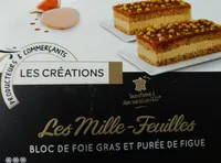 Les mille-feuilles Bloc de foie gras et purée de figue