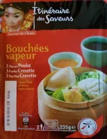Bouchées Vapeur - 3 Hacao Poulet, 3 Funko Crevette, 3 Xiu Mai Crevette, Sauce Soja et Sauce Aigre Douce