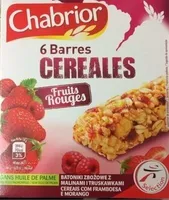 Barres de céréales fruits rouges x6