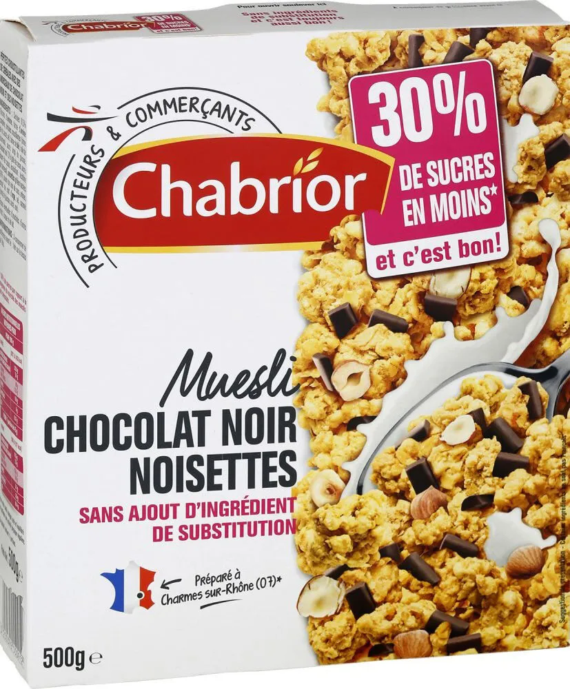 muesli croustillant chocolat et noisette "détox"