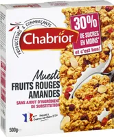 Muesli fruits rouges et amandes "détox"