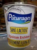 Creme entière sans lactose