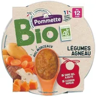 Assiette bio légumes agneau 12 mois- 230g