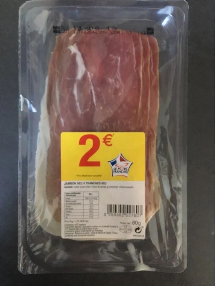 Jambon sec francais