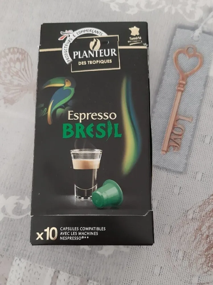Capsules de café espresso brésil