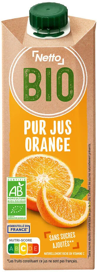 Pj orange sans pulpe bio 75cl