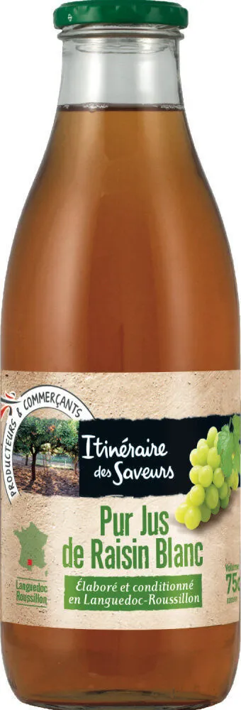 Jus de raisin blanc du languedoc roussillon