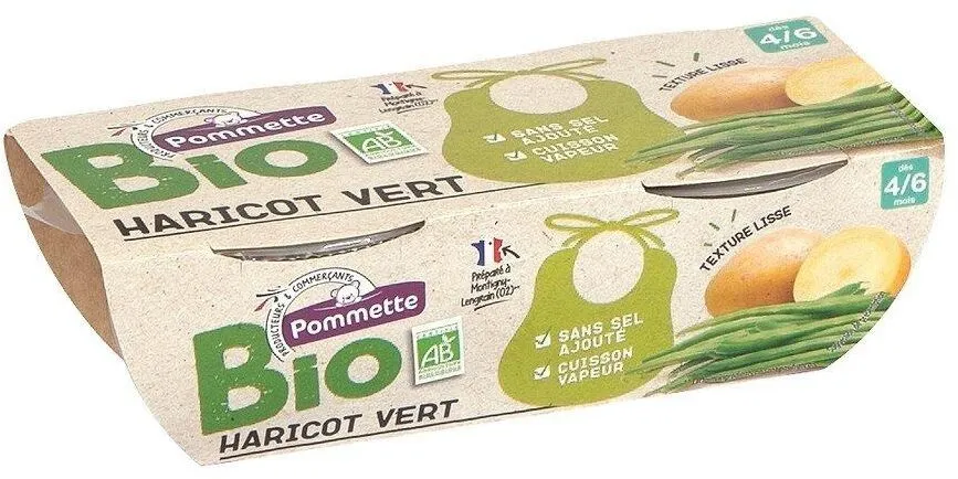 Bol bio haricots verts - 4/6 mois- 2x120g