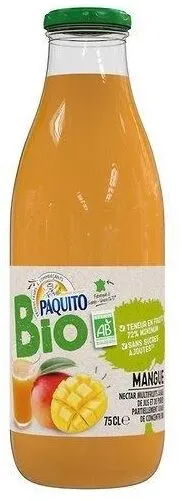 Nectar de mangue Bio - NECTAR MULTIFRUITS BIO TENEUR EN FRUITS : 72% MINIMUM.
