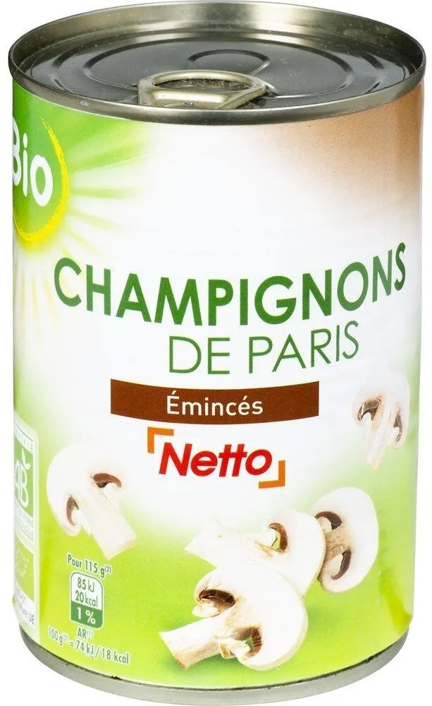 Champignons émincés BIO - 1/2