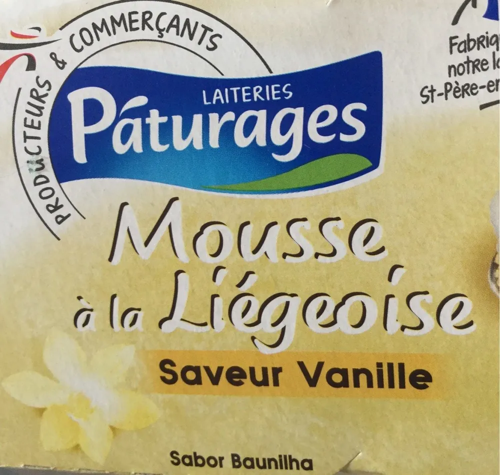Mousse liegoise vanille