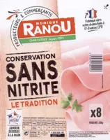 Jambon le tradition conservation sans nitrite