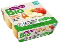 Quadrette pomme banane BIO- 4 mois 4x100g