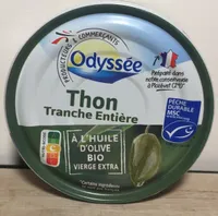 Thon MSC entier à l'huile d'olive BIO 160g