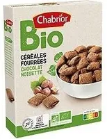 Céréales fourrées chocolat noisette bio