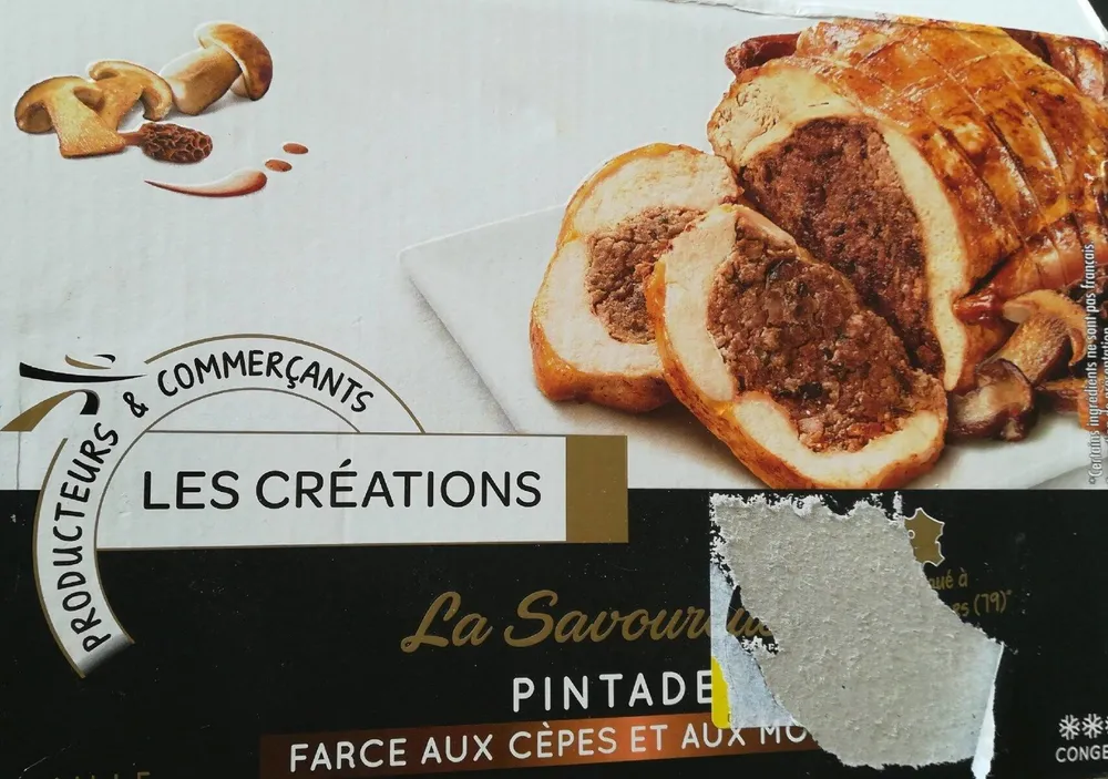 Pintade farce aux cèpes et aux morilles