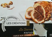 Pintade farce aux cèpes et aux morilles