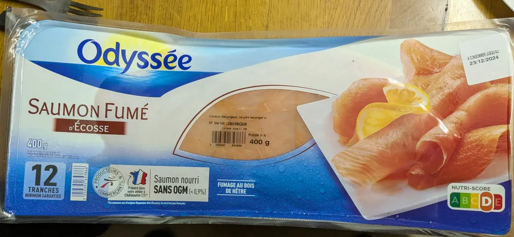Saumon fumé d'Écosse