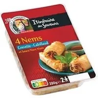 NEMS CREVETTES Cabillaud (65g) 280g