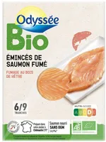 Emincés de saumon fumé BIO - 6 à 9 tranches - 100 G =>