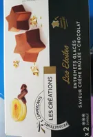 Étoiles glacées crème brûlée chocolat