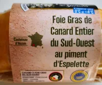 Foie gras canard du Sud-Ouest au piment d'Espelette