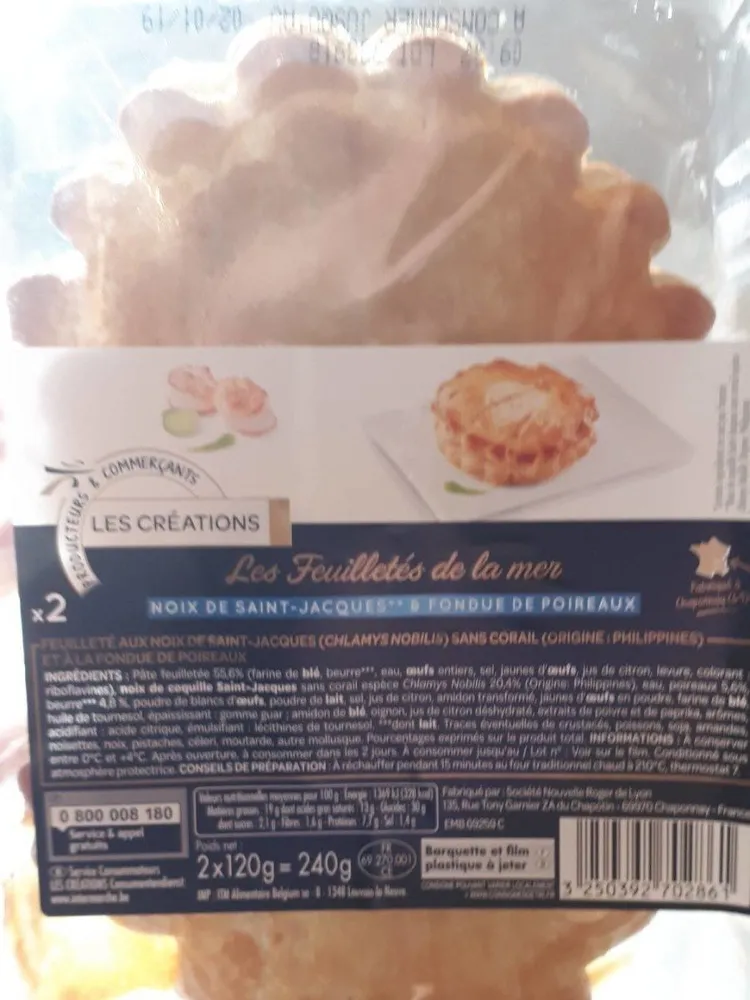 Feuilletés de la mer