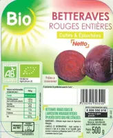 Betteraves rouges bio ent. eplu. 500g