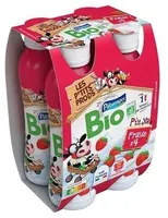 YAOURT A BOIRE FRAISE BIO 4 x 180 g