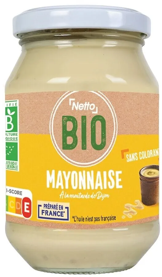 Mayonnaise biologique à la moutarde de Dijon - 235g