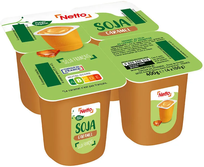 Specialite soja caramel 4x100g